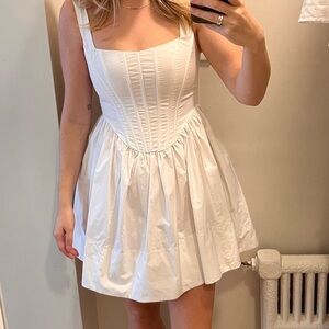 Mini white dress